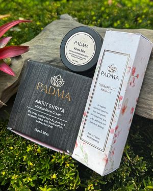 Head-to-Toe Ritual Set Therapeutic Hair Oil + Amrit Ghrita: Miracle Glow Cream + Karuna Balm – Healing & Restoring Hand Cream