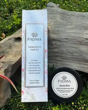 Strength & Soothe Set Therapeutic Hair Oil + Karuna Balm – Healing & Restoring Hand Cream