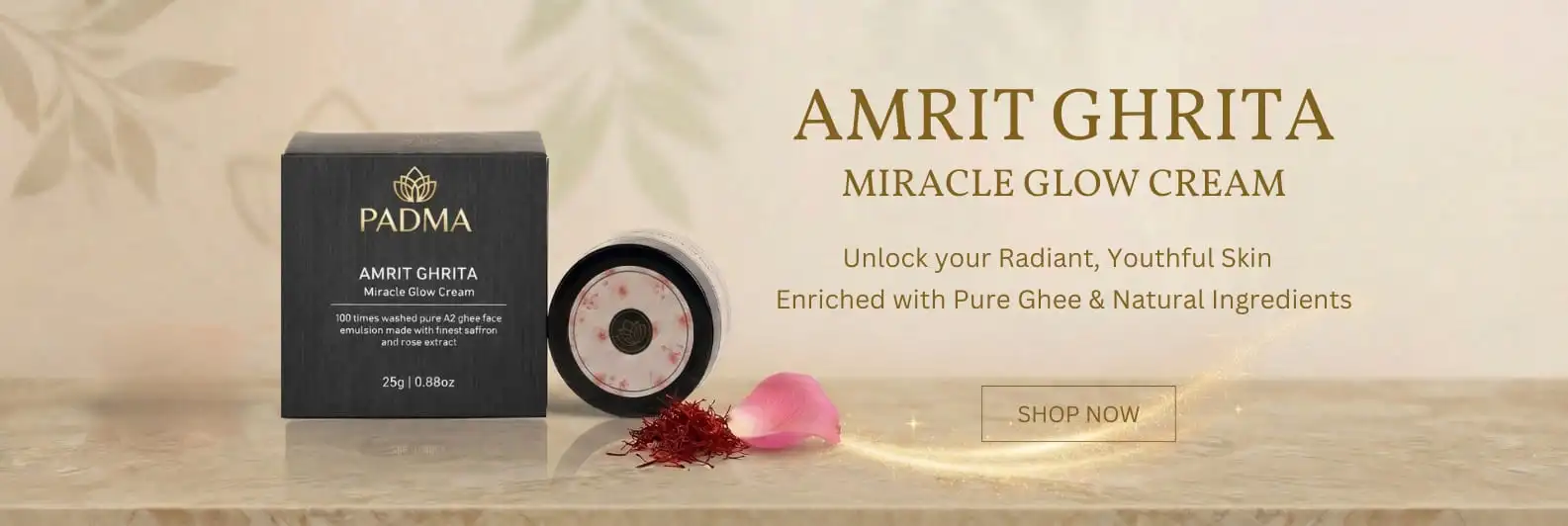 Padma Tahara anti-acne face packs in banner image on padma home page